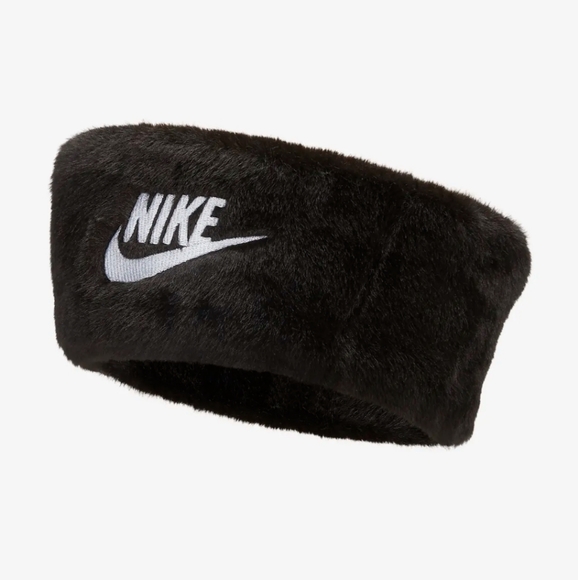 NWT Women's Nike Warm Faux Fur Headband - Picture 3 of 10